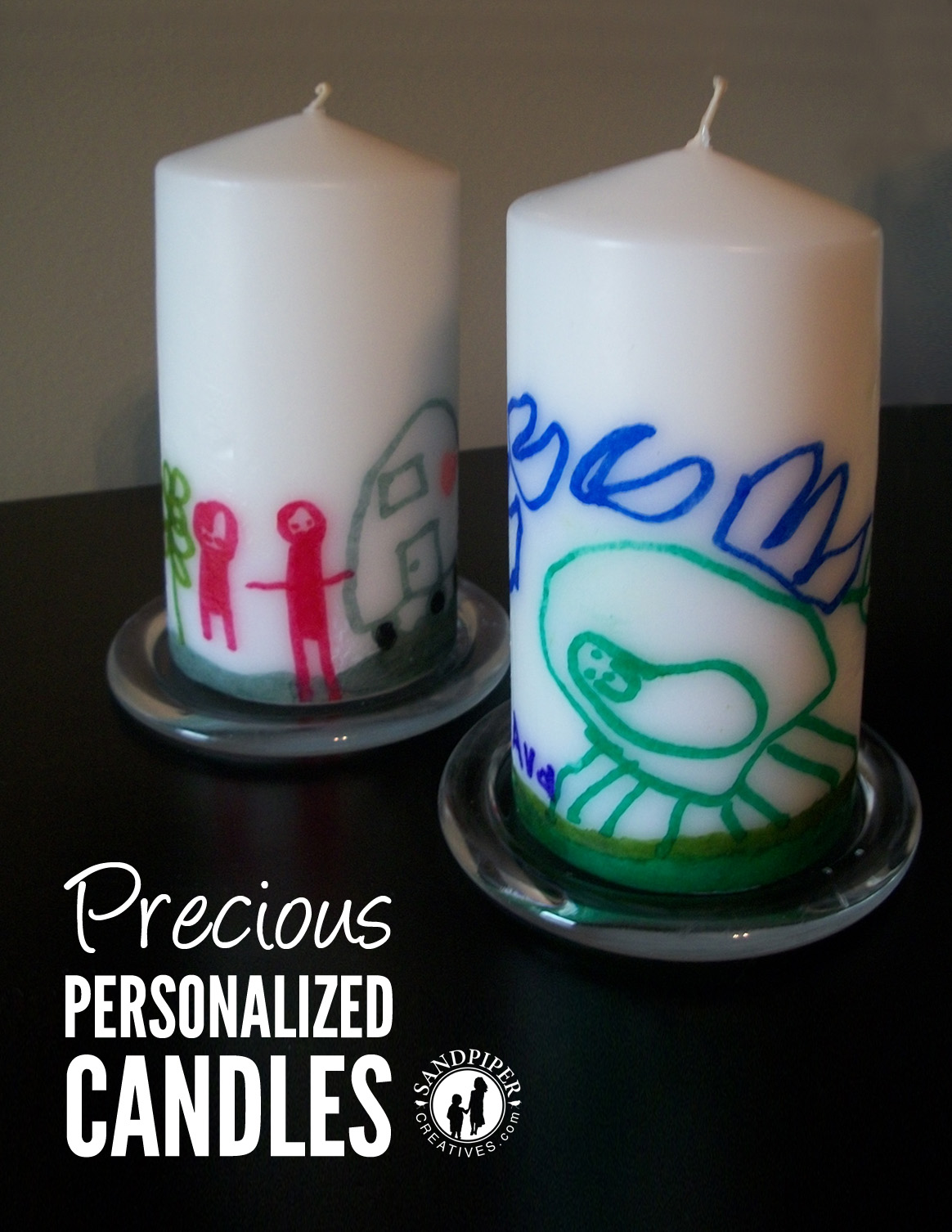 Precious Personalized Candles! - Sandpiper Creatives