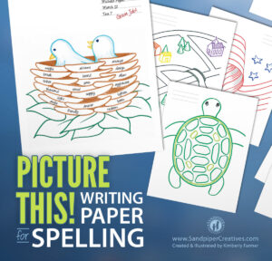 Product - Sandpiper Creatives - Picture This Writing Paper for Spelling